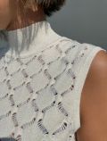 Pullover senza maniche Yes Zee - bianco - 1