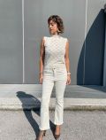 Pullover senza maniche Yes Zee - bianco - 2