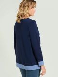 Maglia manica lunga curvy Luisa Viola - blu - 2