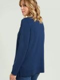 Maglia manica lunga curvy Luisa Viola - blu - 2