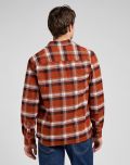 Camicia manica lunga flanella Lee - arancio - 3