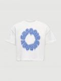 T-shirt manica corta Only - bianco azzurro - 0