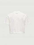 T-shirt manica corta Only - bianco rosso - 2
