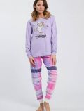 Pigiama lungo Happy People - lilla - 0