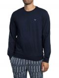 Pigiama lungo Emporio Armani - blu - 3