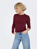 Maglia manica lunga Only - vino - 1