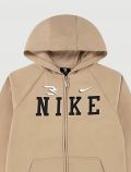 Felpa sportiva aperta Nike - beige - 0