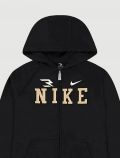 Felpa sportiva aperta Nike - nero - 1