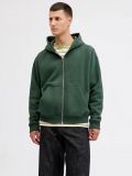 Maglia in felpa zip cappuccio Jack & Jones - verde - 0
