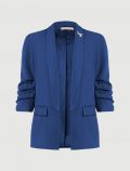 Giacca curvy. maniche arricciate. spi... - blu cina - 0