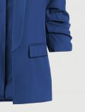 Giacca curvy. maniche arricciate. spi... - blu cina - 2