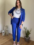 Giacca curvy. maniche arricciate. spi... - blu cina - 3