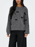 Pullover manica lunga Only - medium grey melange - 0
