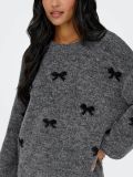 Pullover manica lunga Only - medium grey melange - 1