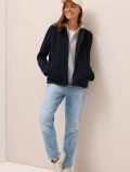 Maglia in felpa con cappuccio rimovib... - blu - 2