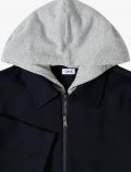 Maglia in felpa con cappuccio rimovib... - blu - 6