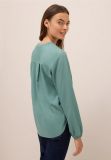Camicia manica lunga curvy. scollo a ... - verde salvia - 4