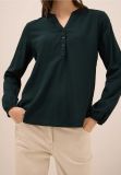 Camicia manica lunga curvy. scollo a ... - verde scuro - 0