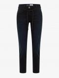 Jeans a vita media. modello slim. chi... - blu scuro - 5