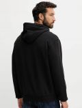 Maglia in felpa zip cappuccio Calvin Klein - nero - 3