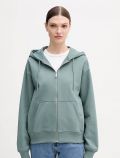 Maglia in felpa zip cappuccio Calvin Klein - green - 0
