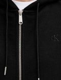Maglia in felpa zip cappuccio Calvin Klein - black - 1