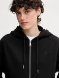Maglia in felpa zip cappuccio Calvin Klein - black - 2