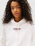 Maglia in felpa cappuccio Tommy Jeans - bianco - 1