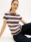 T-shirt manica corta Tommy Jeans - marrone beige - 1