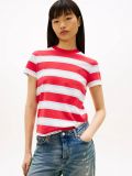 T-shirt manica corta Tommy Jeans - rosso bianco blu - 0