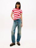 T-shirt manica corta Tommy Jeans - rosso bianco blu - 2