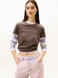 T-shirt manica corta Tommy Jeans - brown - 2