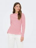 Maglia manica lunga Only - bianco rosso - 0