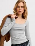 Maglia manica lunga Jjxx - light grey melange - 2