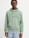 Maglia in felpa cappuccio Guess Jeans - salvia - 0