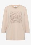 Maglia manica lunga curvy. applicazio... - beige - 6