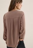 Camicia manica lunga curvy. scollo a ... - cacao - 5