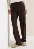 Pantalone curvy in jersey. vita alta,... - brown - 0