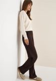 Pantalone curvy in jersey. vita alta,... - brown - 2