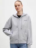 Maglia in felpa zip cappuccio Guess Jeans - grey - 0