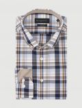 Camicia manica lunga casual Bugatti - blu marrone - 2