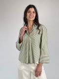 Camicia manica lunga Emme - verde bianco - 0