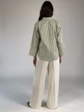 Camicia manica lunga Emme - verde bianco - 5
