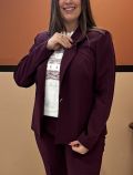 Giacca con spalle imbottite. chiusura... - bordeaux - 1