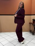 Giacca con spalle imbottite. chiusura... - bordeaux - 2