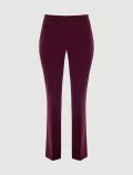 Pantalone elegante. con zip sul lato - bordeaux - 0