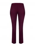 Pantalone elegante. con zip sul lato - bordeaux - 1