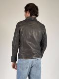Giubbino in pelle Milestone - antracite - 6