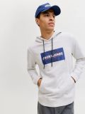Maglia in felpa cappuccio Jack & Jones - white melange - 2