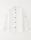 Camicia manica lunga lino I Do - bianco - 0